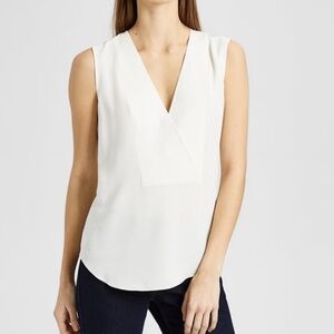 Theory crossover silk top